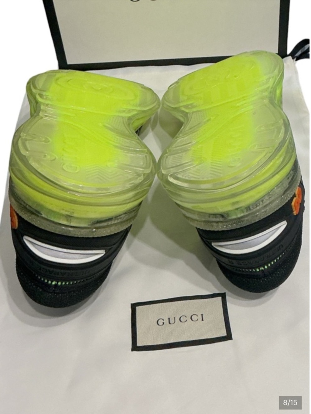 New authentic Gucci luxury designer men’s signature sneakers sz US 6.5 Gucci 6 - Picture 8 of 15
